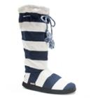 Muk Luks Game Day Women's Tall Slippers, Size: Small, Blue (navy)