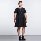 Plus Size Simply Vera Vera Wang Simply Noir Ponte Fit & Flare Dress, Women's, Size: 3xl, Black