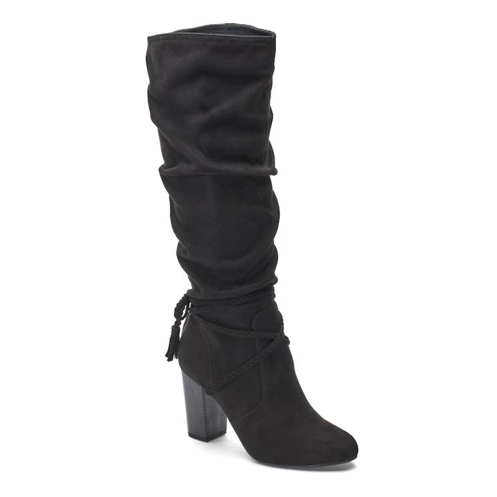 Candie's&reg; Style Women's Knee High Boots, Size: Medium (9.5), Black