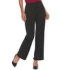 Women's Elle&trade; Wide-leg Trouser Pants, Size: 14, Black