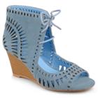 Journee Collection Zola Women's Wedge Sandals, Girl's, Size: 9, Blue
