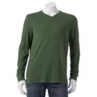 Big & Tall Croft & Barrow&reg; Classic-fit Easy-care V-neck Tee, Men's, Size: L Tall, Dark Green