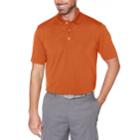 Men's Grand Slam Off Course Textured Golf Polo, Size: Large, Red/coppr (rust/coppr)