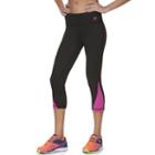 Women's Fila Sport&reg; Mesh Printed Yoga Capris, Size: Xs, Med Pink