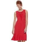 Women's Apt. 9&reg; Sleeveless Lace Insert Dress, Size: Small, Red