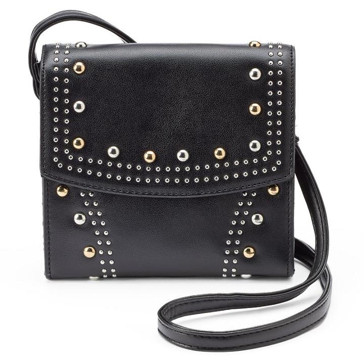 Olivia Miller Zia Studded Crossbody Bag, Women's, Black