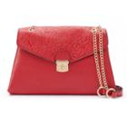 Mellow World Vera Embossed Roses Convertible Clutch, Women's, Red