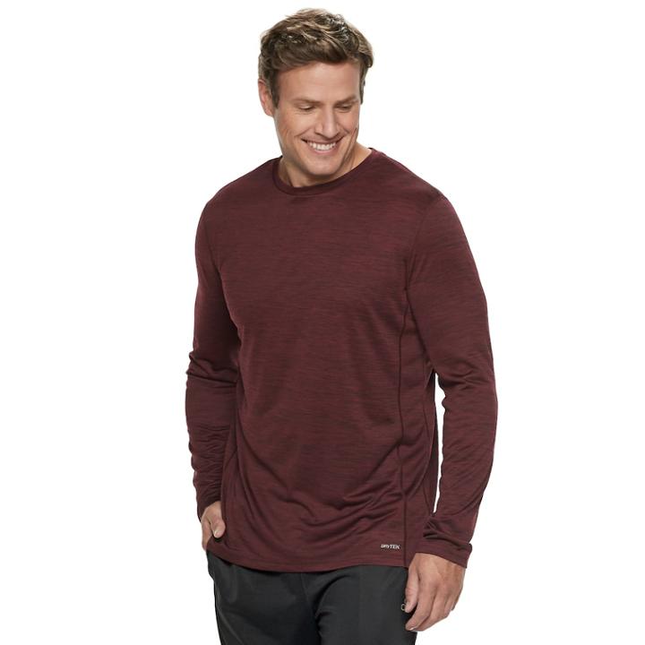 Big & Tall Tek Gear&reg; Dry Tek Regular-fit Performance Tee, Men's, Size: Xl Tall, Dark Red