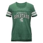 Juniors' Michigan State Spartans Throwback Tee, Women's, Size: Medium, Green Oth