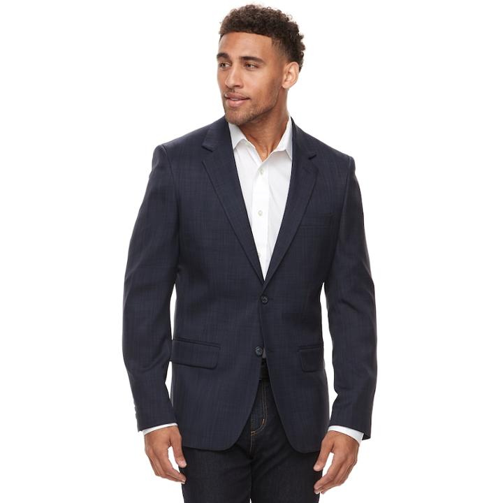 Men's Apt. 9&reg; Slim-fit Stretch Sport Coat, Size: 40 - Regular, Blue (navy)