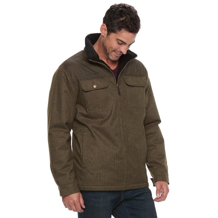 Men's Free Country Shirt Jacket, Size: Xl, Med Green