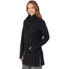 Women's Cuddl Duds Stretch Fleece Lounge Tunic, Size: Xl, Black
