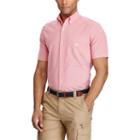 Men's Chaps Classic-fit Houndstooth Easy-care Button-down Shirt, Size: Small, Red