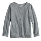Girls 4-10 Jumping Beans&reg; Button-front Cardigan, Size: 8, Med Grey