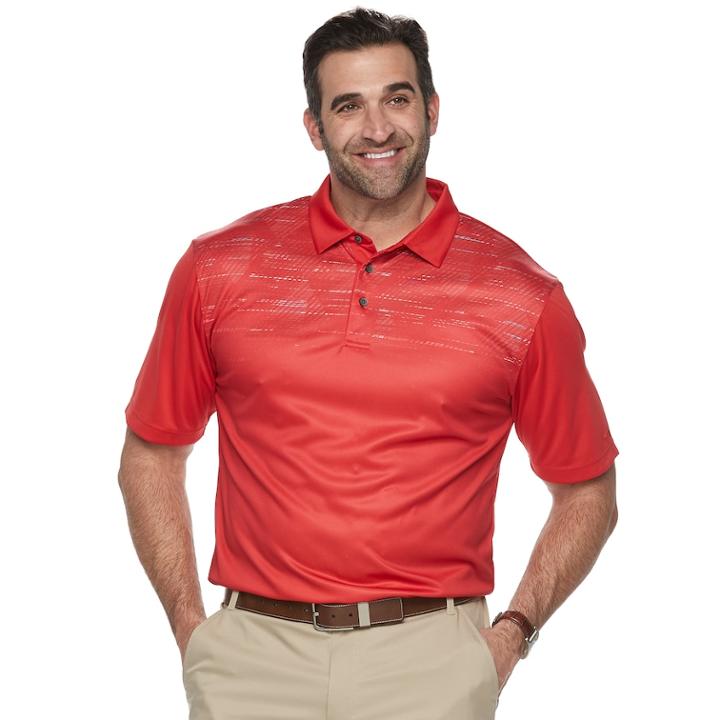 Big & Tall Grand Slam On Course Regular-fit Space-dyed Performance Golf Polo, Men's, Size: 3xl Tall, Brt Red