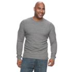 Big & Tall Urban Pipeline&reg; Maxflex Stretch Thermal Regular-fit Raglan Tee, Men's, Size: L Tall, Black