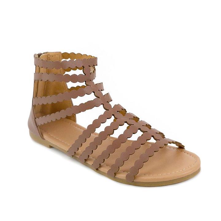 Olivia Miller Cairi Women's Sandals, Girl's, Size: 8, Med Brown