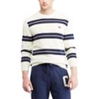 Men's Chaps Regular-fit Striped Crewneck Sweater, Size: Small, Natural
