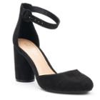 Lc Lauren Conrad Hydrangea Women's High Heels, Size: 6, Black