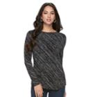 Women's Dana Buchman Diagonal Stripe Sweater, Size: Large, Blue