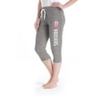 Women's College Concepts Indiana Hoosiers Turf Knit Capris, Size: Medium, Grey Other