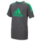 Boys 4-7x Adidas Climalite Moto Camouflage Embossed Pieced Top, Size: 7, Grey
