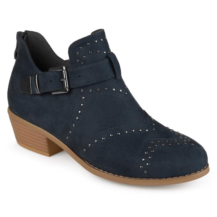 Journee Collection Kenadi Women's Ankle Boots, Size: Medium (6), Blue (navy)