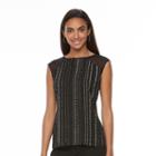 Women's Apt. 9® High-low Georgette Top, Size: Xs, Black