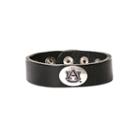Women's Auburn Tigers Leather Concho Bracelet, Black