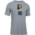 Men's Under Armour Indiana Pacers Charged Lockup Tee, Size: Xl, Gray