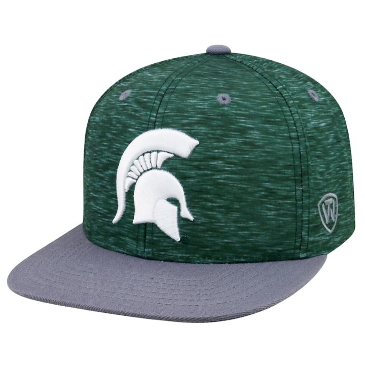 Youth Top Of The World Michigan State Spartans Snapback Cap, Men's, Dark Green