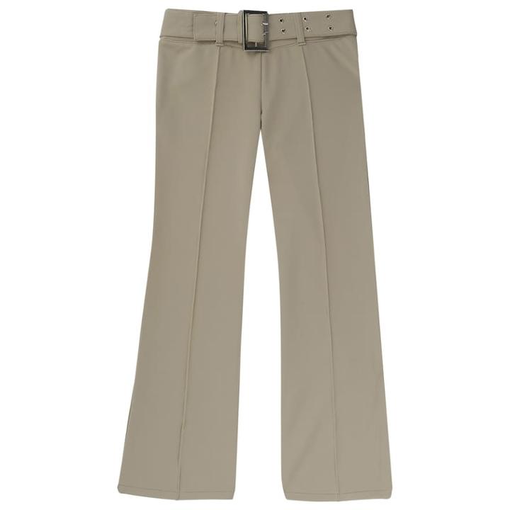 Girls 4-20 & Plus Size French Toast School Uniform Pull-on Belted Pants, Size: 8, Beig/green (beig/khaki)