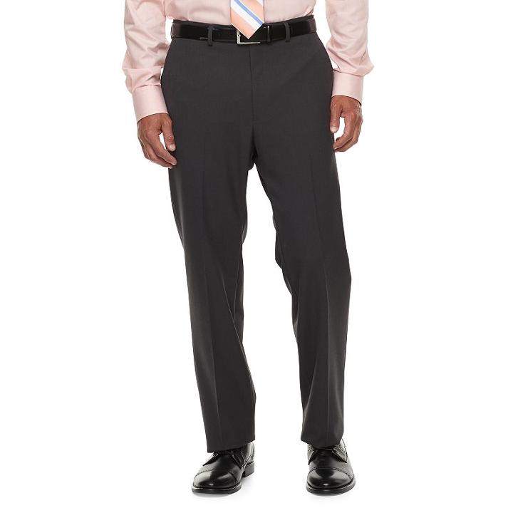 Big & Tall Chaps Performance Series Classic-fit Stretch Suit Pants, Men's, Size: 44x32, Grey