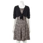 Women's Perceptions Geometric Dress & Shrug Set, Size: Small, Oxford