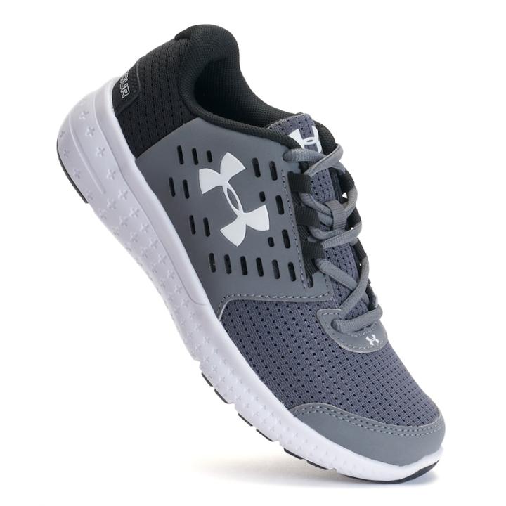 Under Armour Micro G Motion Preschool Boys' Running Shoes, Size: 11, Silver