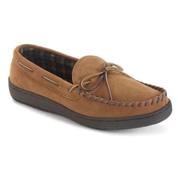 Hideaways By L.b. Evans Marion Suede Men's Wide-width Moccasins, Size: Medium (8), Beig/green (beig/khaki)