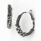 Simply Vera Vera Wang Hoop Earrings, Women's, White