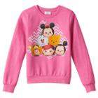 Disney's Tsum Tsum Girls 7-16 Chevron Pyramid Fleece-lined Top, Girl's, Size: Small, Pink Other