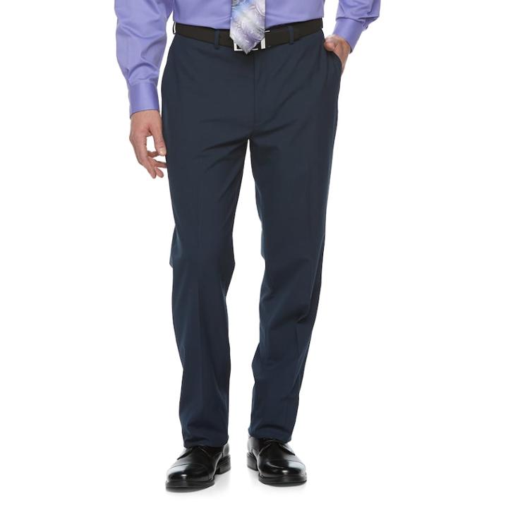 Men's Van Heusen Flex Slim-fit Suit Pants, Size: 36x34, Blue (navy)