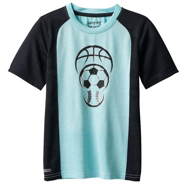 Boys 4-10 Jumping Beans&reg; Playcool Mesh Pieced Active Muscle Tee, Boy's, Size: 5, Turquoise/blue (turq/aqua)