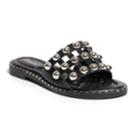 2 Lips Too Too May Women's Slide Sandals, Size: Medium (10), Black