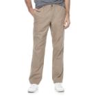 Men's Marc Anthony Slim-fit Linen-blend Pants, Size: 32x32, Med Beige