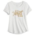 Girls 7-16 Nike Heart Of Gold Tee, Size: Medium, White