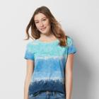 Women's Sonoma Goods For Life&trade; Essential Print Tee, Size: Large, Blue