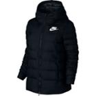 Women's Nike Sportswear Hooded Down Fill Jacket, Size: Xs, Grey (charcoal)