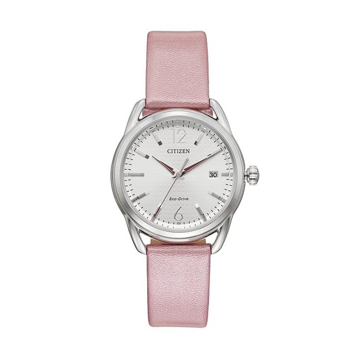 Drive From Citizen Eco-drive Women's Ltr Leather Watch, Pink
