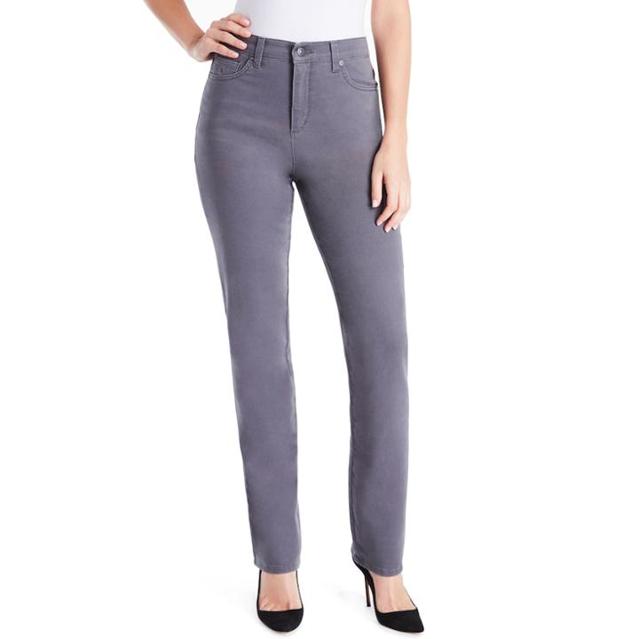 Petite Gloria Vanderbilt Amanda Classic Tapered Jeans, Women's, Size: 4p-short, Med Grey