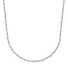 Everlasting Gold 14k White Gold Twist Link Chain - 18 In, Women's, Size: 18