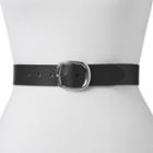 Women's Apt. 9&reg; Black Faux-leather Belt, Size: Large
