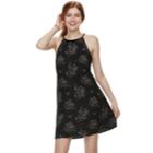 Juniors' Mudd&reg; Halter Swing Dress, Teens, Size: Xl, Black